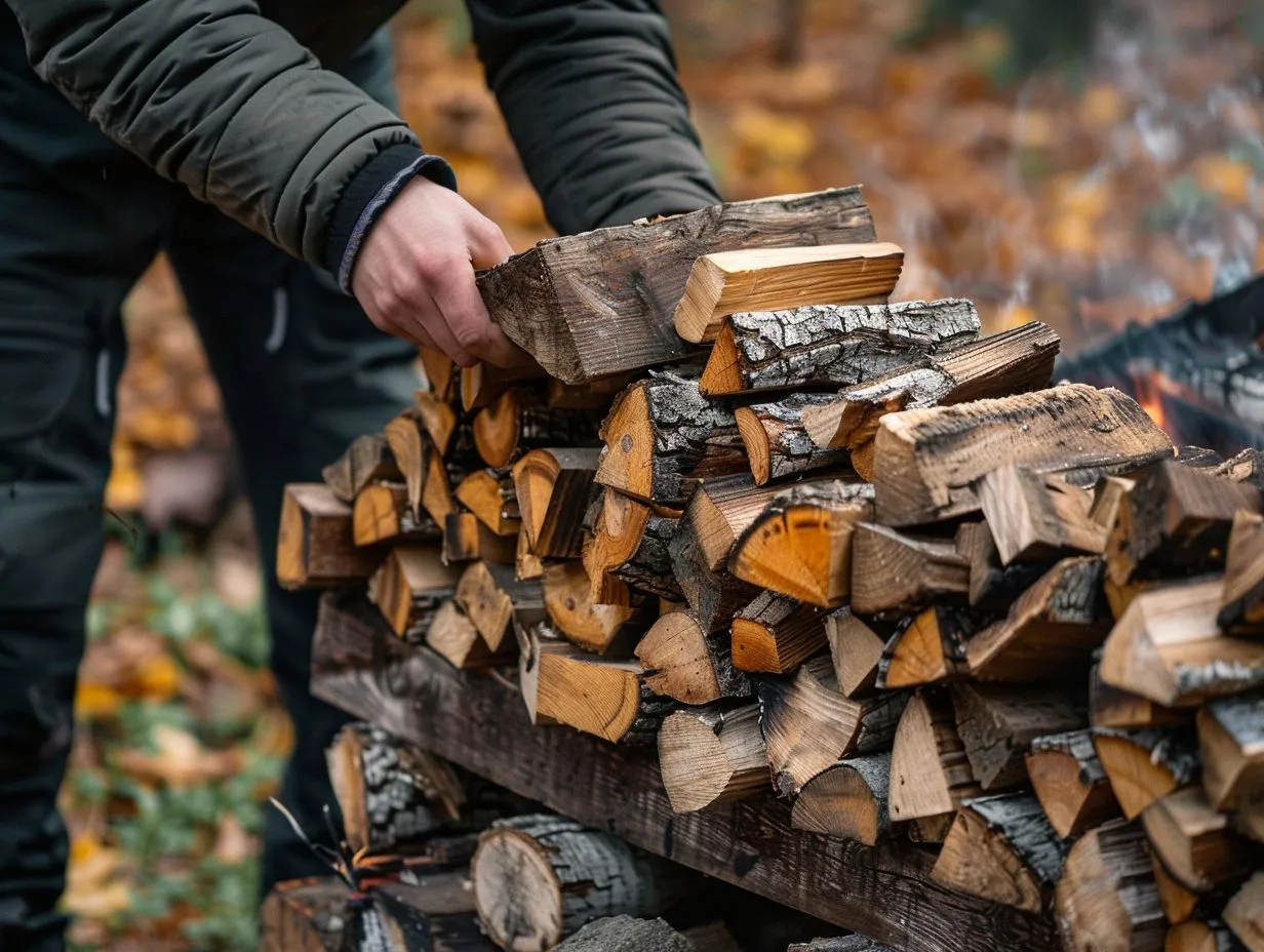 Gathering and Preparing Materials for a Campfire