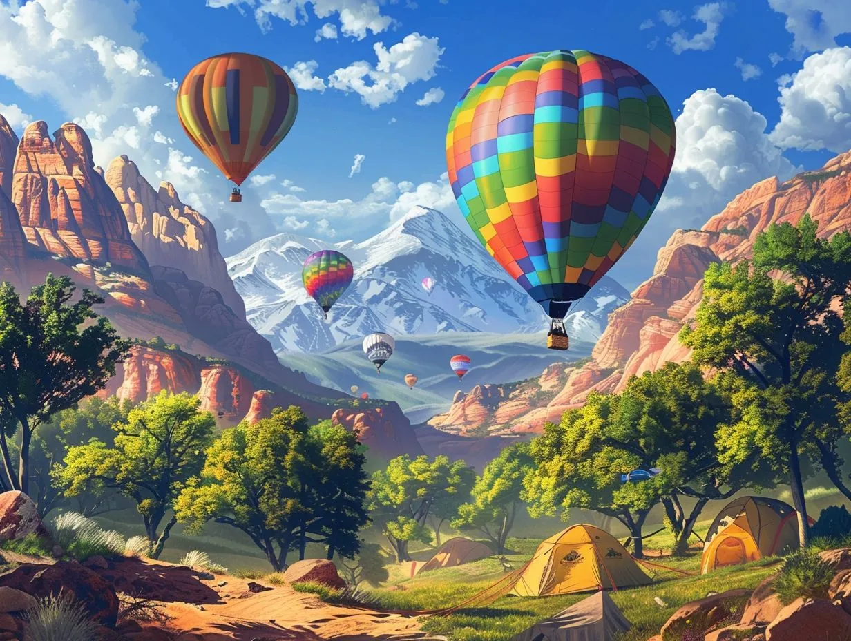 The Best Campsites For Hot Air Balloon Views