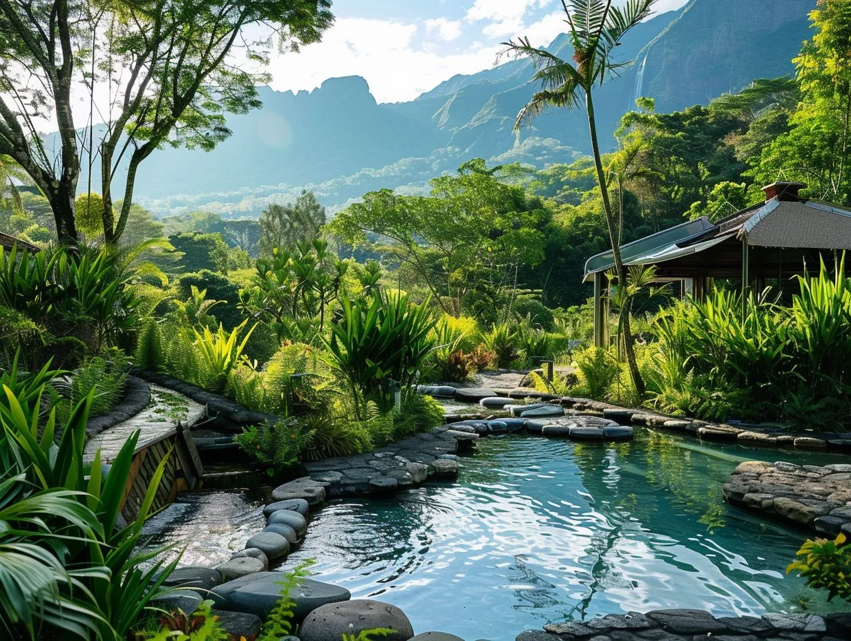What should I look for when choosing a campsite with thermal spas?
